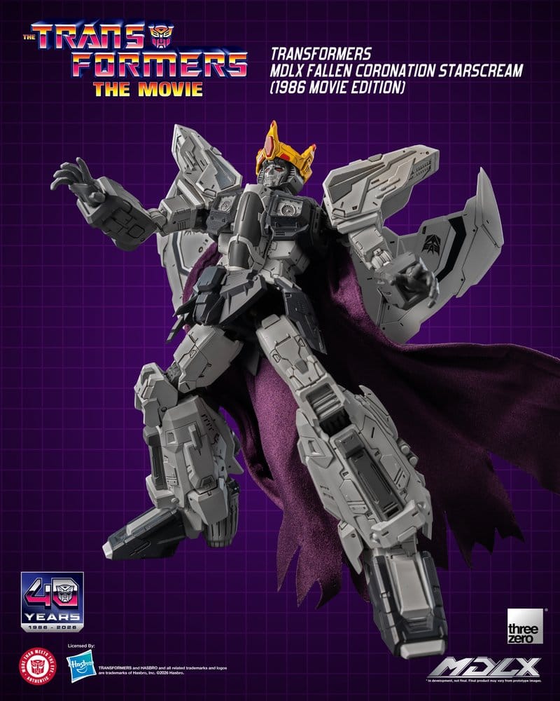 Transformers MDLX Actionfigur Fallen Coronation Starscream (1986 Movie Edition) 20 cm - Preorder - ETA: 25.02.2027