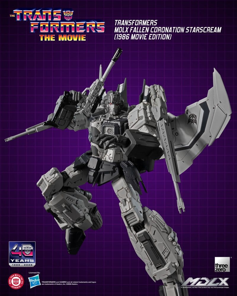 Transformers MDLX Actionfigur Fallen Coronation Starscream (1986 Movie Edition) 20 cm - Preorder - ETA: 25.02.2027