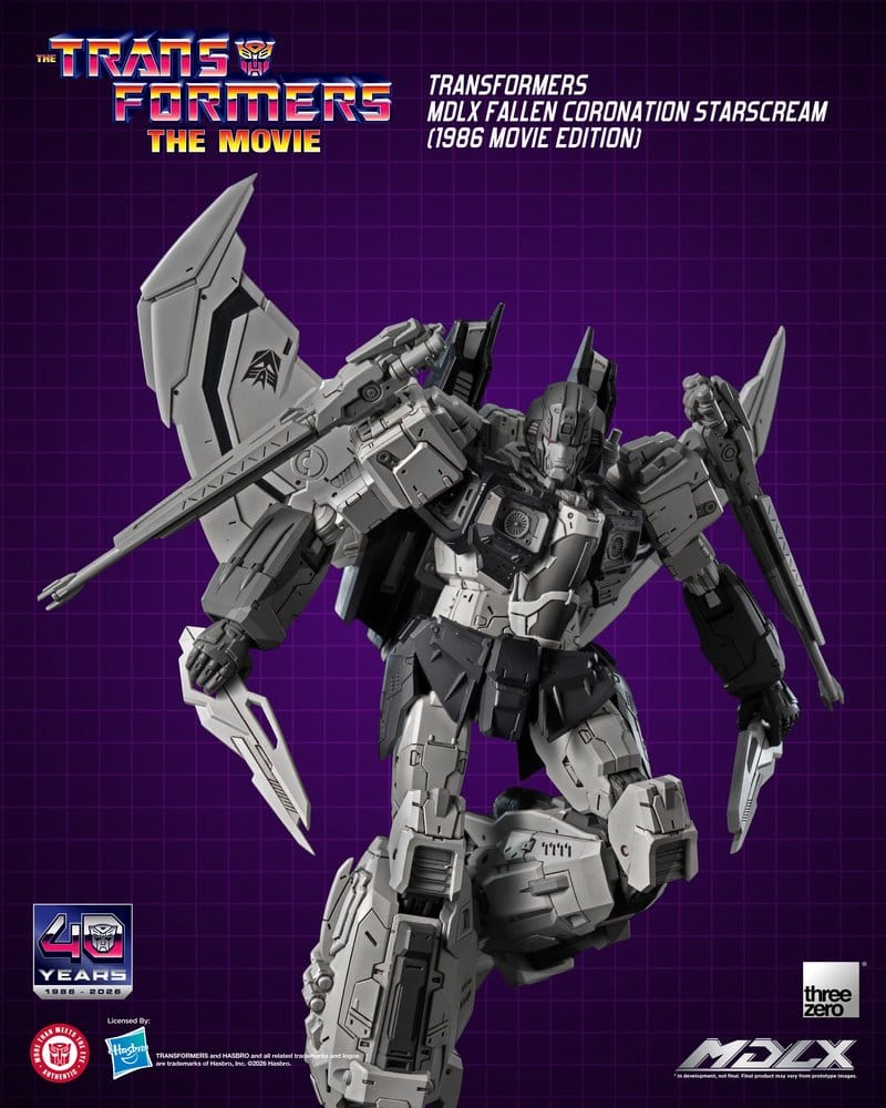 Transformers MDLX Actionfigur Fallen Coronation Starscream (1986 Movie Edition) 20 cm - Preorder - ETA: 25.02.2027