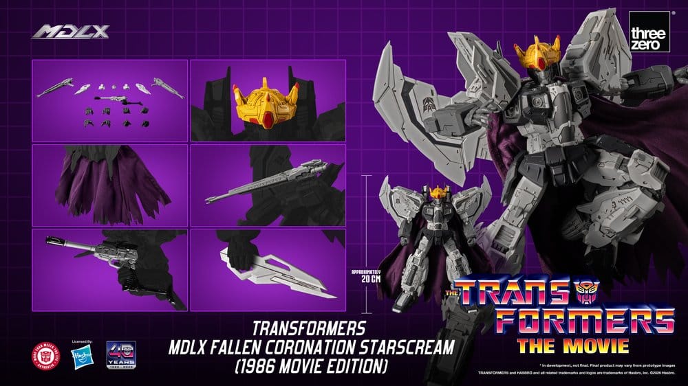 Transformers MDLX Actionfigur Fallen Coronation Starscream (1986 Movie Edition) 20 cm - Preorder - ETA: 25.02.2027