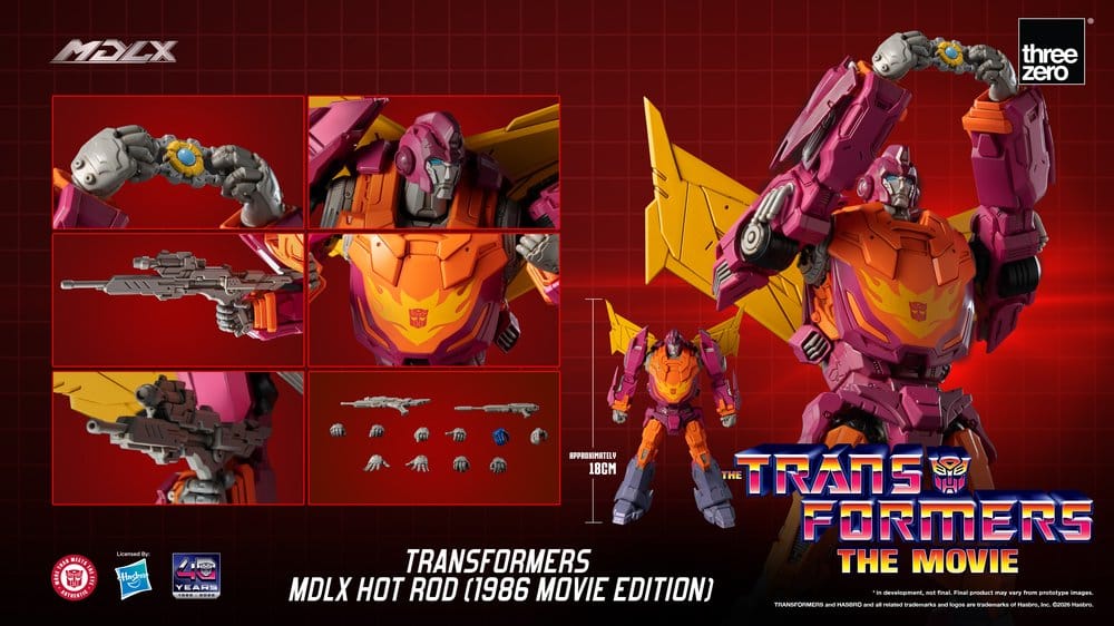 Transformers MDLX Actionfigur Hot Rod (1986 Movie Edition) 18 cm - Preorder - ETA: 25.02.2027