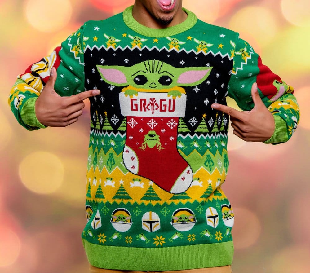 Star Wars Christmas Pullover Baby Yoda Größe L - Preorder - ETA: 26.10.2026