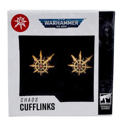 Warhammer 40,000 Manschettenknöpfe Chaos  - Versand: 5-7 Tage nach Bestellung