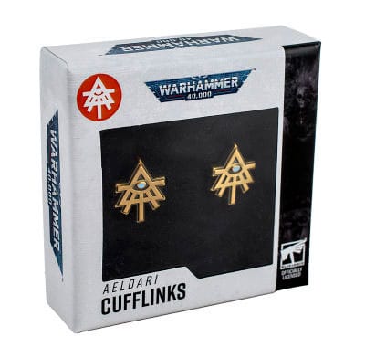 Warhammer 40,000 Manschettenknöpfe Aeldari   - Versand: 5-7 Tage nach Bestellung