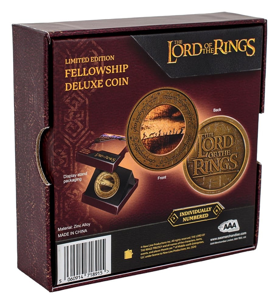 Herr der Ringe Münze mit Display-Ständer Die Gefährten - Preorder - ETA: 26.10.2026