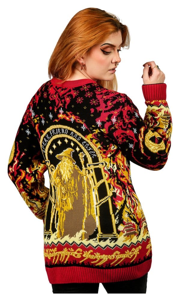 Der Herr der Ringe Christmas Pullover Balrog Größe S - Preorder - ETA: 26.10.2026
