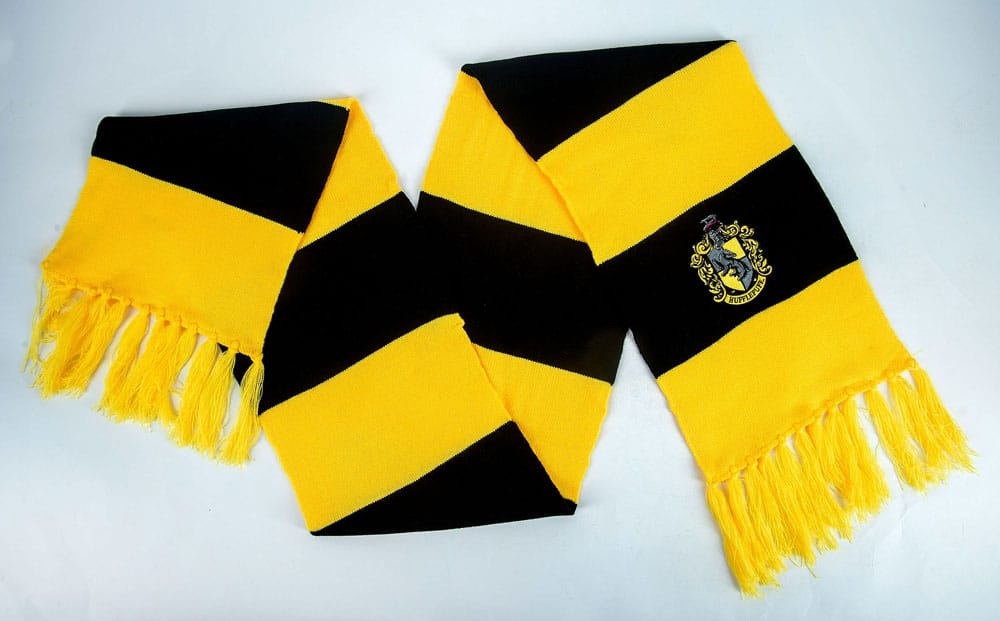 Harry Potter Schal Hufflepuff Bold Stripes (Hanger) 160 cm       - Versand: 5-7 Tage nach Bestellung