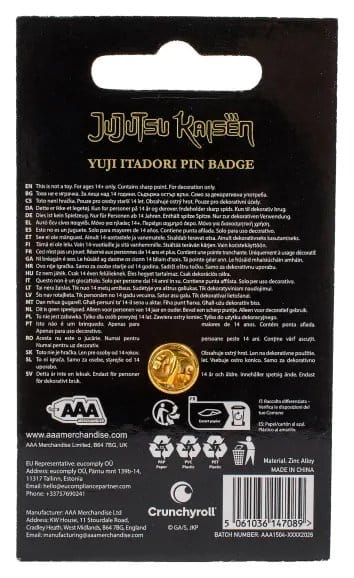 Jujutsu Kaisen Icon Anstecknadel Yuji Itadori - Preorder - ETA: 25.01.2027