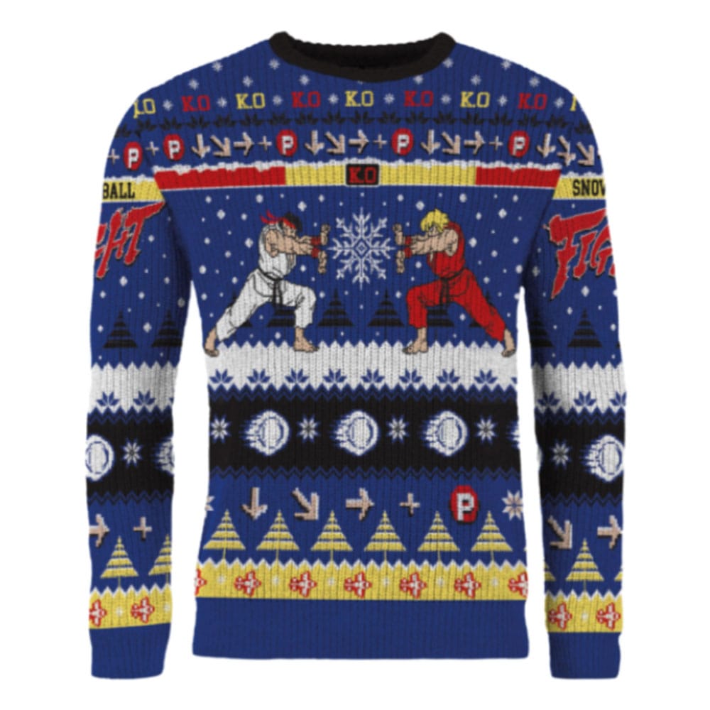 Street Fighter Christmas Pullover Ryu & Ken Größe L - Preorder - ETA: 26.10.2026