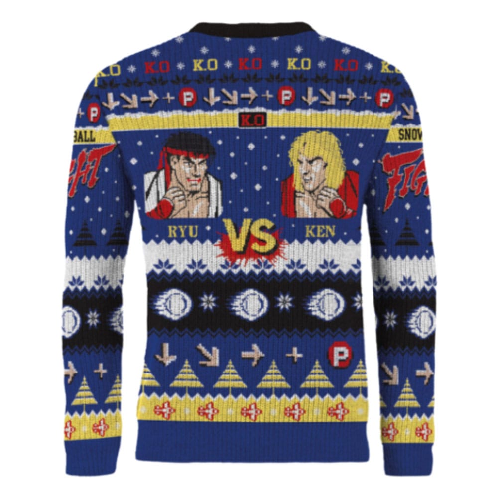 Street Fighter Christmas Pullover Ryu & Ken Größe M - Preorder - ETA: 26.10.2026