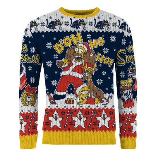 Simpsons Christmas Pullover D'oh Ho Ho! Größe L - Versand: 5-7 Tage nach Bestellung