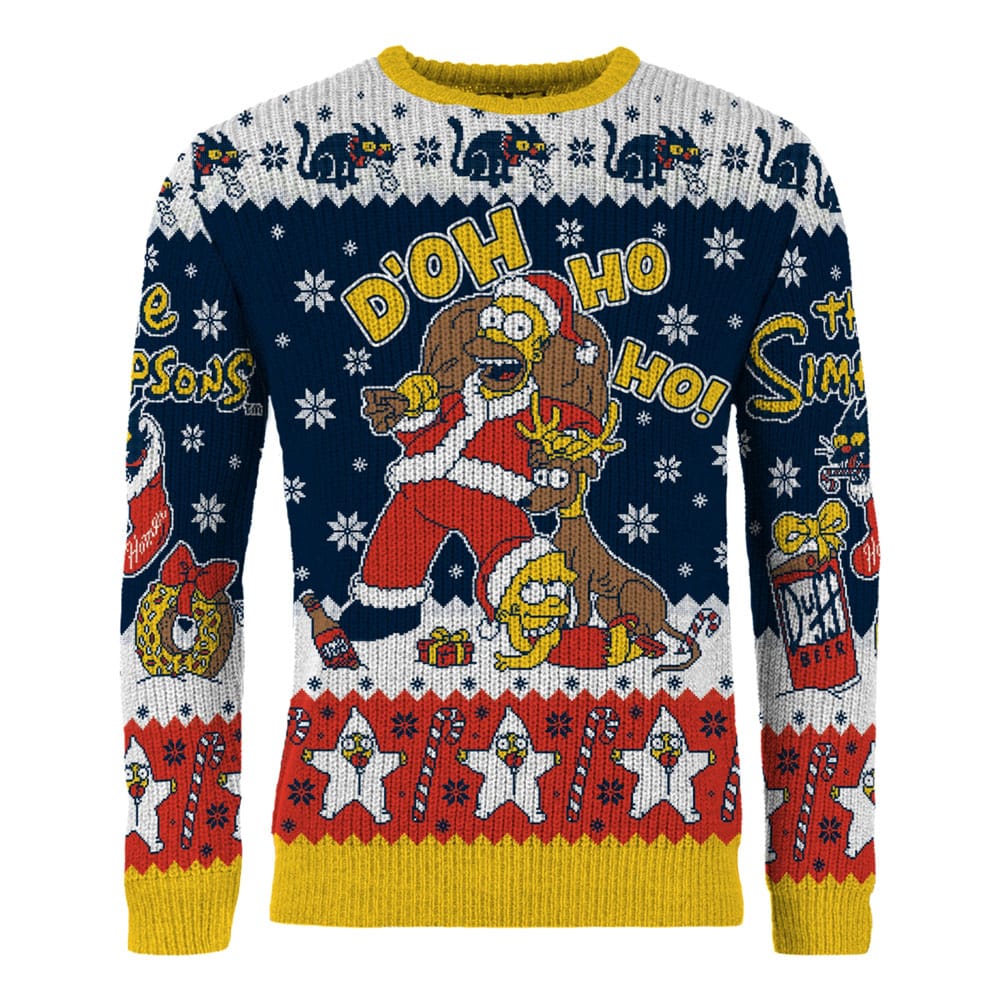 Simpsons Christmas Pullover D'oh Ho Ho! Größe M - Versand: 5-7 Tage nach Bestellung