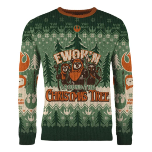 Star Wars Christmas Pullover Ewok'n around the Christmas Tree  Größe XL - Versand: 5-7 Tage nach Bestellung