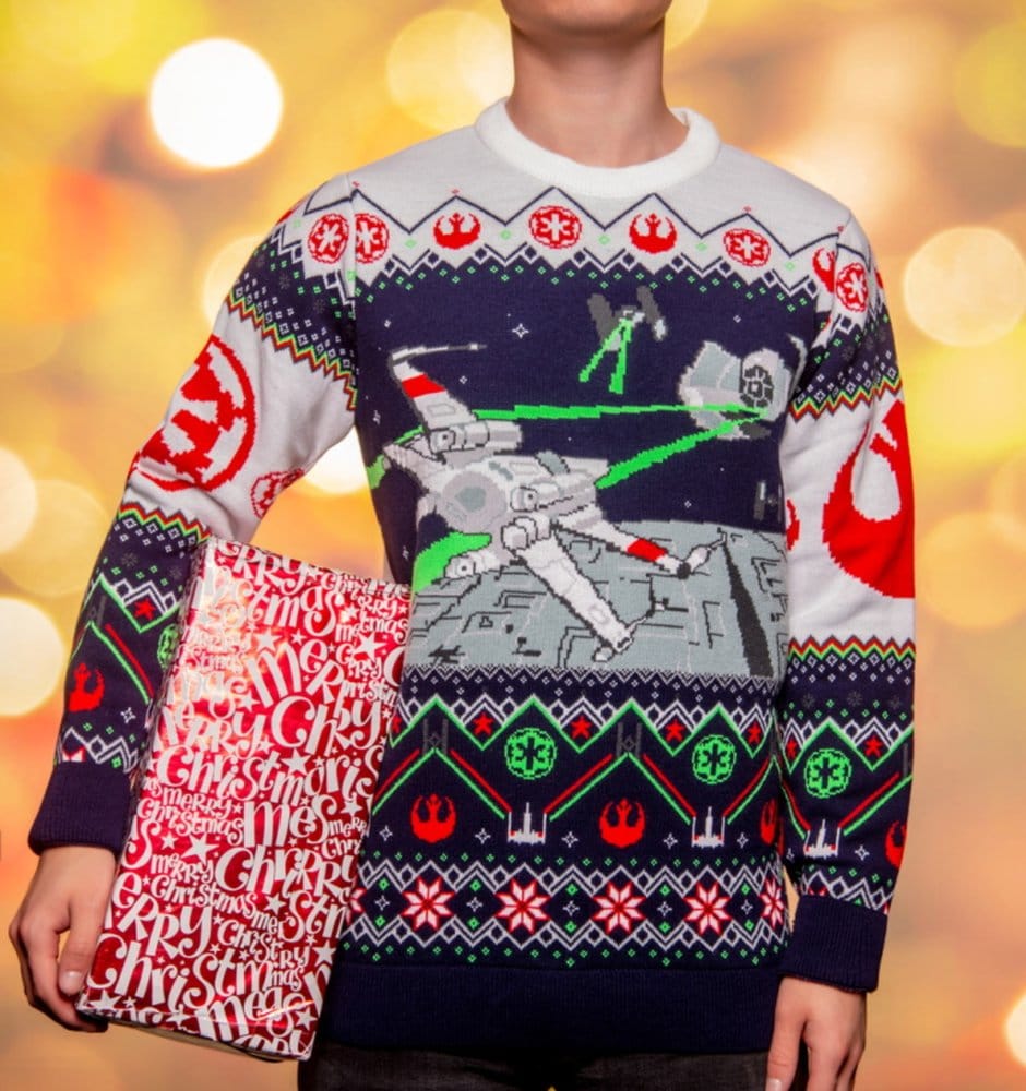 Star Wars Christmas Pullover X-Wing v TIE Fighter Größe XXXL - Preorder - ETA: 26.10.2026