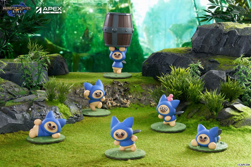 Monster Hunter Rise Sammelfiguren 6er-Pack Felyne Cat  - Preorder - ETA: 25.12.2025