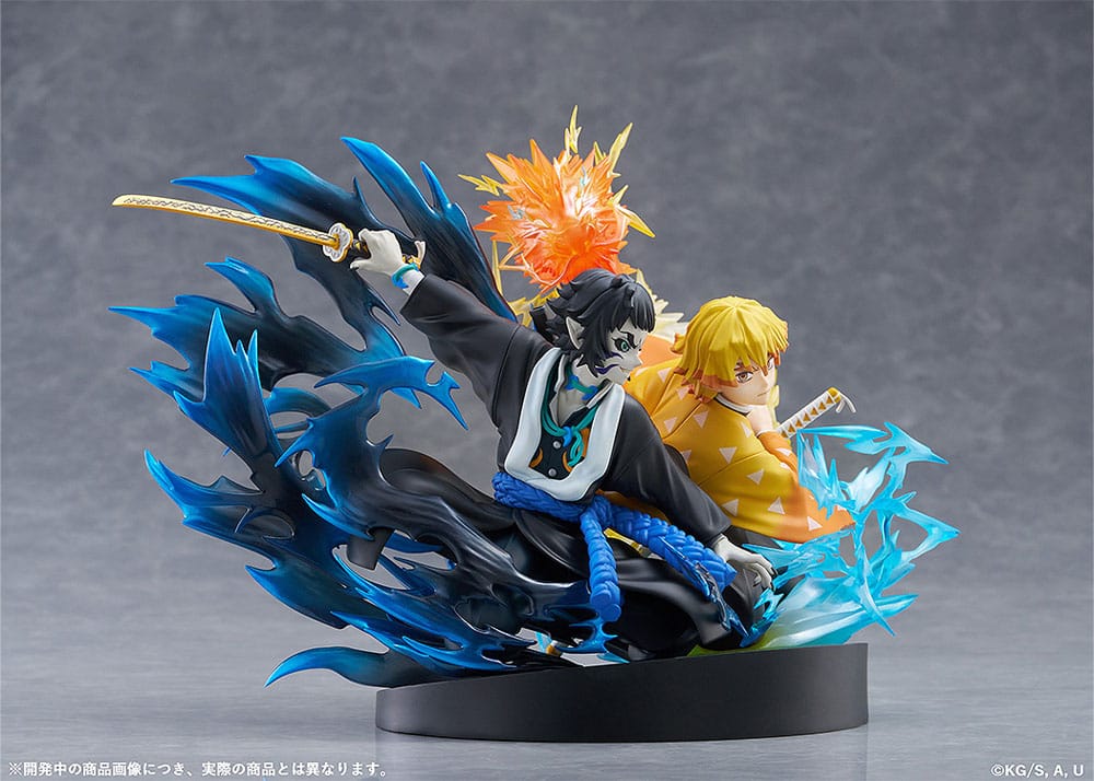 Demon Slayer: Kimetsu no Yaiba PVC Statue Zenitsu Agatsuma & Kaigaku 15 cm     - Preorder - ETA: 25.01.2027