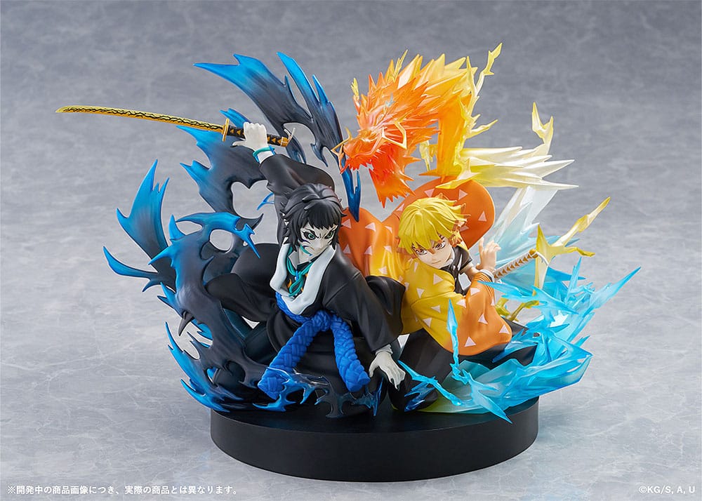 Demon Slayer: Kimetsu no Yaiba PVC Statue Zenitsu Agatsuma & Kaigaku 15 cm     - Preorder - ETA: 25.01.2027