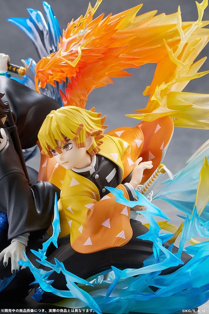 Demon Slayer: Kimetsu no Yaiba PVC Statue Zenitsu Agatsuma & Kaigaku 15 cm     - Preorder - ETA: 25.01.2027