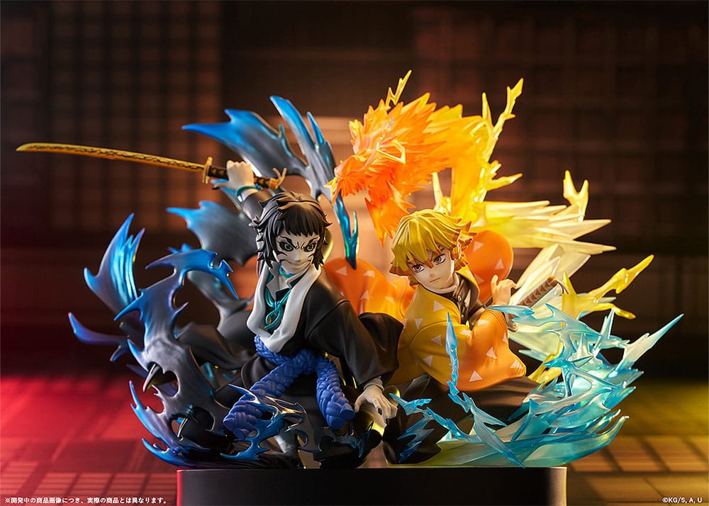 Demon Slayer: Kimetsu no Yaiba PVC Statue Zenitsu Agatsuma & Kaigaku 15 cm     - Preorder - ETA: 25.01.2027