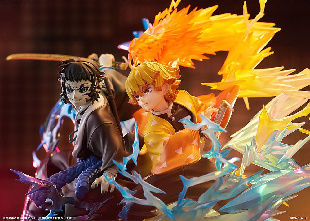 Demon Slayer: Kimetsu no Yaiba PVC Statue Zenitsu Agatsuma & Kaigaku 15 cm     - Preorder - ETA: 25.01.2027