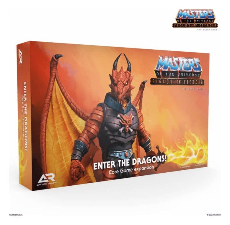 Masters of the Universe Brettspiel-Erweiterung Fields of Eternia - Enter the Dragons! *Französische Version* - Preorder - ETA: 25.07.2026