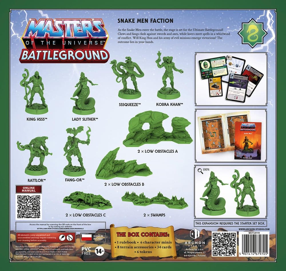 Masters of the Universe: Battleground Miniaturenspiel Wave 8: Snake Men Faction *Englische Version* - Preorder - ETA: 25.07.2026