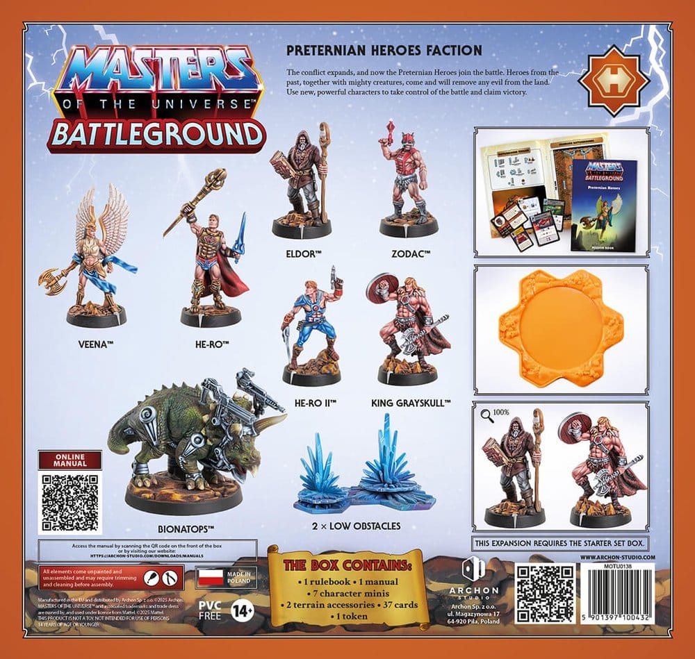 Masters of the Universe: Battleground Miniaturenspiel Wave 10: Preternian Heroes Faction *Italienische Version* - Preorder - ETA: 25.07.2026