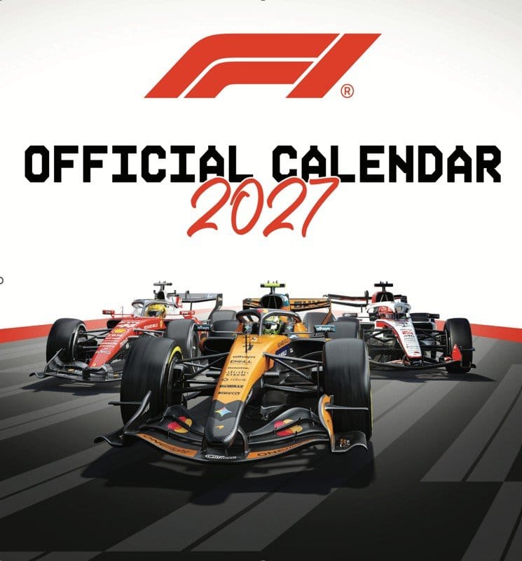 Formula 1 Offizieller Kalender 2027 30 x 30 cm - Preorder - ETA: 25.10.2026
