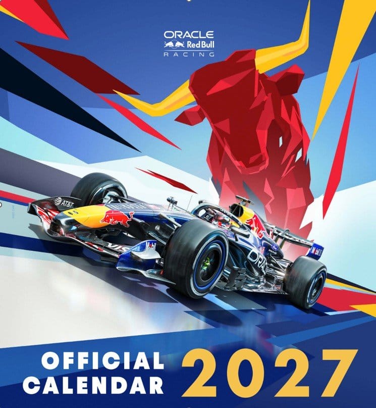 Oracle Red Bull Racing Offizieller Kalender 2027 30 x 30 cm - Preorder - ETA: 25.10.2026