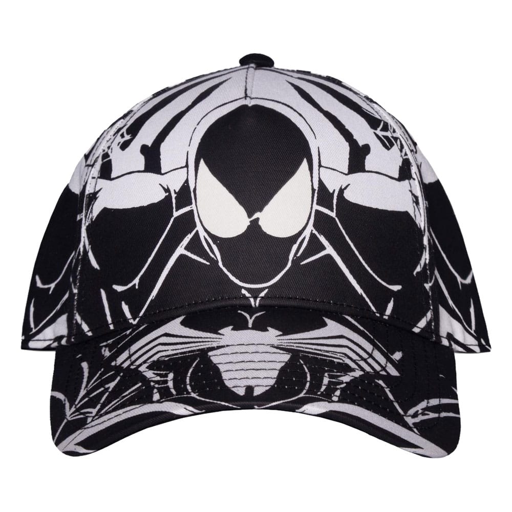 Spider-Man Baseball Cap Black & White All-over-Print - Versand: 7 Tage nach Bestellung