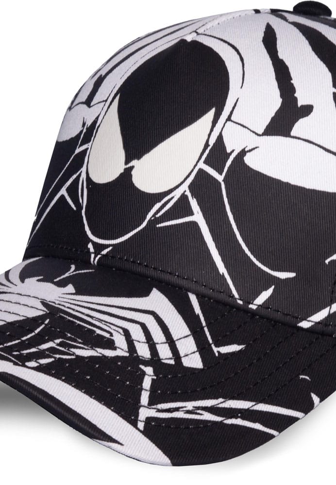 Spider-Man Baseball Cap Black & White All-over-Print - Versand: 7 Tage nach Bestellung