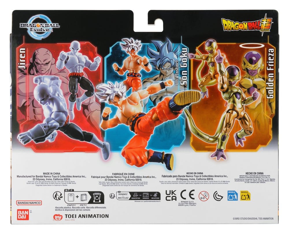 Dragon Ball Evolve Actionfiguren 3er Pack 12 cm Display (2) - Preorder - ETA: 05.10.2026