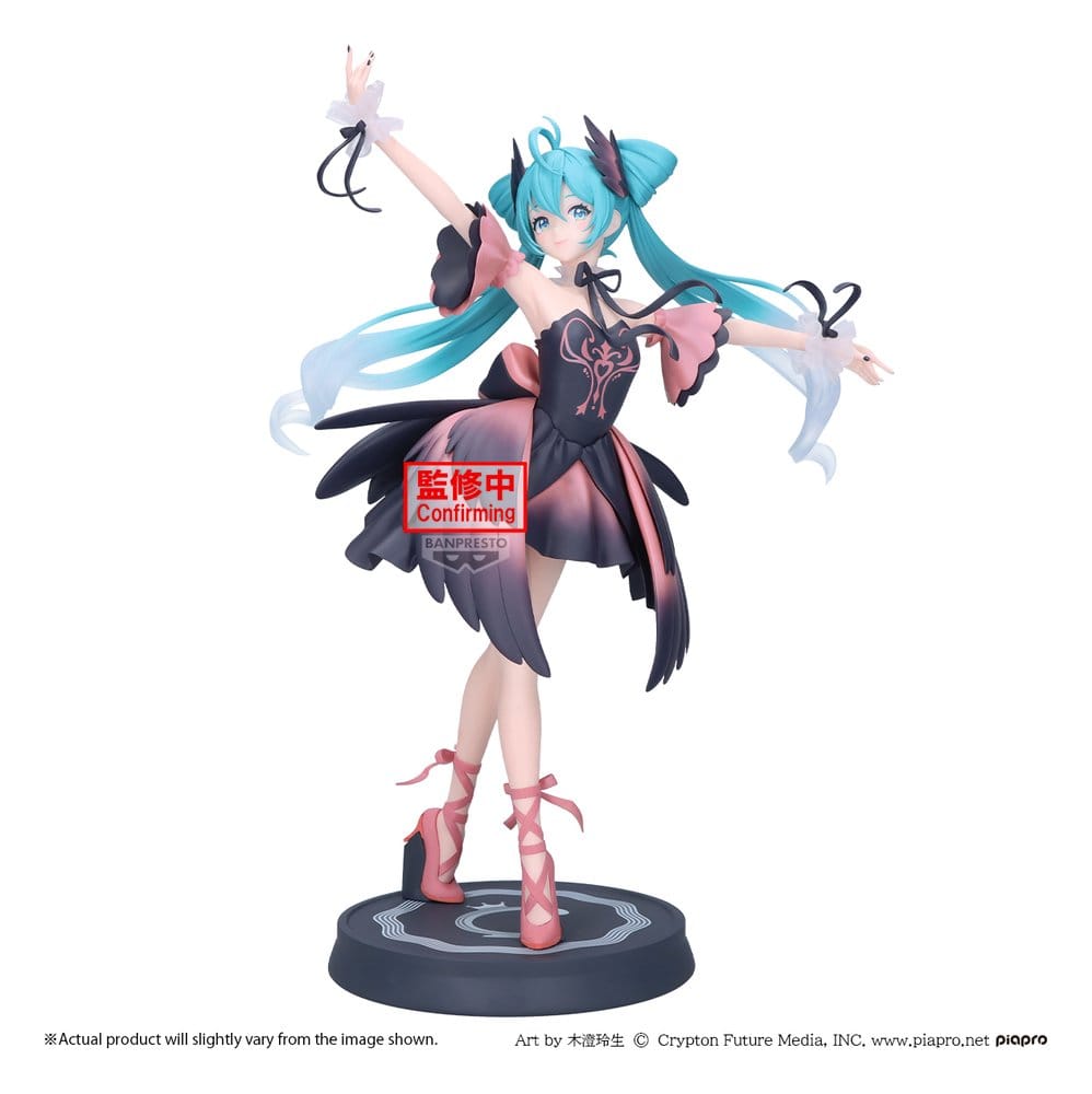 Hatsune Miku Banpresto EVOLVE PVC-Figur Classical Tuning - from Ballet "Swan Lake" - Black Swan Version 24 cm - Preorder - ETA: 24.09.2027