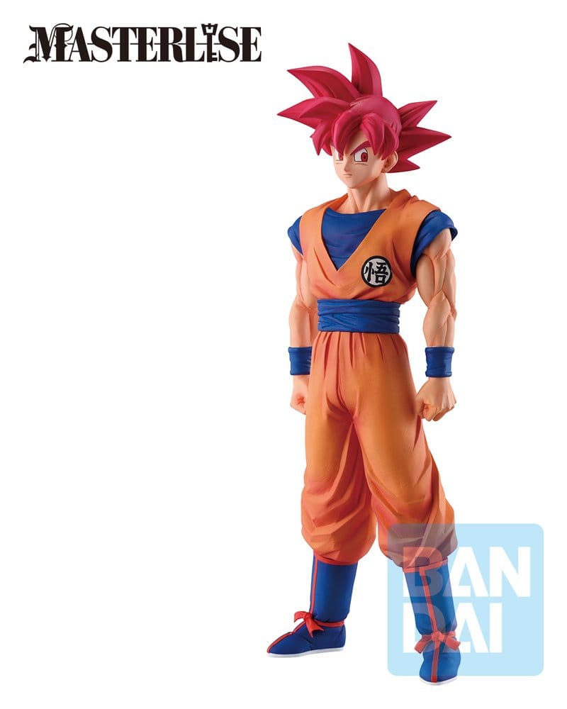 Dragon Ball Super Beerus Ichibansho Masterlise PVC-Figur Super Saiyan God Son Goku (Battle of Gods) 25 cm - Preorder - ETA: 25.08.2027