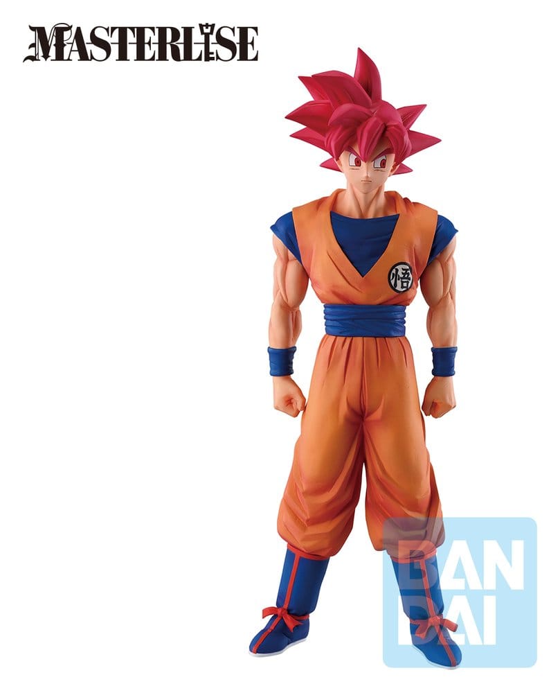 Dragon Ball Super Beerus Ichibansho Masterlise PVC-Figur Super Saiyan God Son Goku (Battle of Gods) 25 cm - Preorder - ETA: 25.08.2027