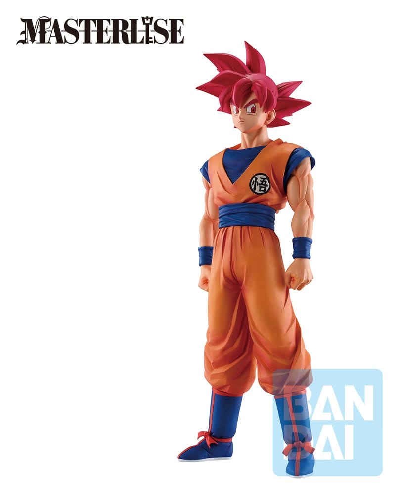 Dragon Ball Super Beerus Ichibansho Masterlise PVC-Figur Super Saiyan God Son Goku (Battle of Gods) 25 cm - Preorder - ETA: 25.08.2027