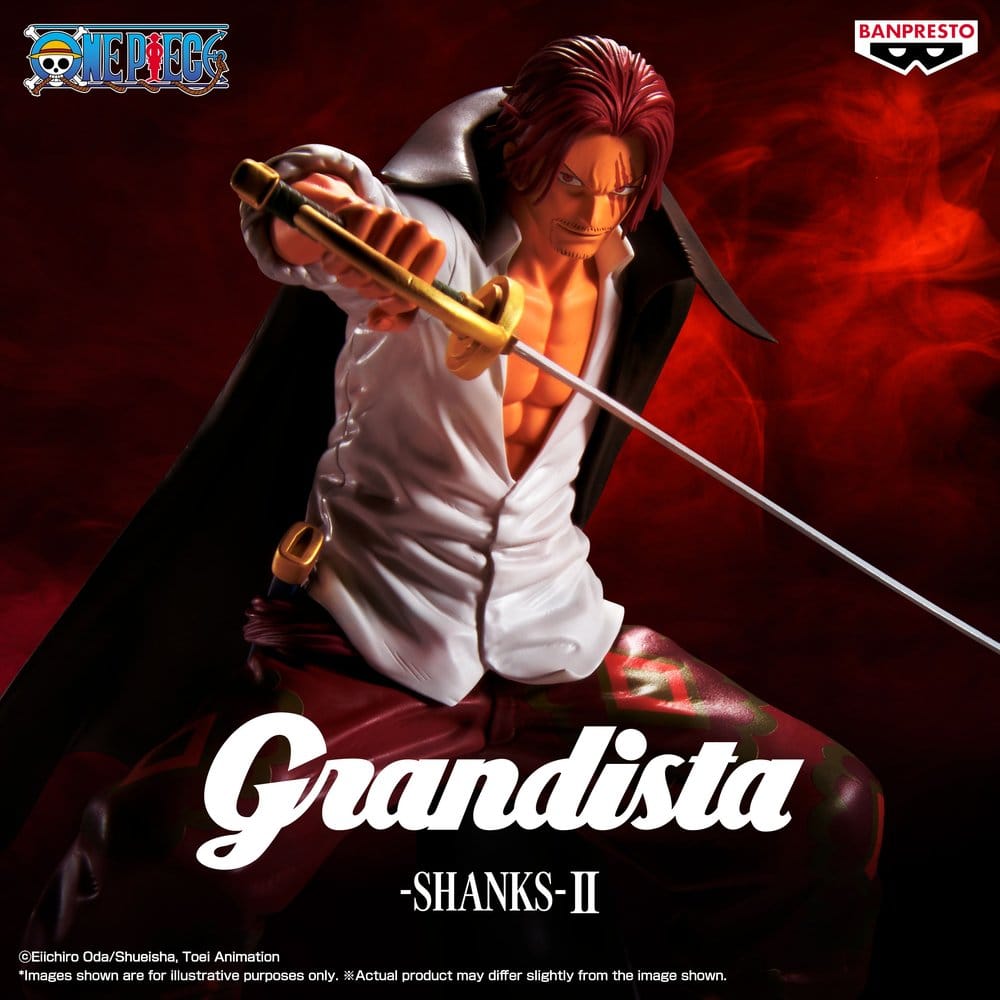 One Piece Grandista PVC-Figur Shanks II 23 cm - Preorder - ETA: 25.03.2027