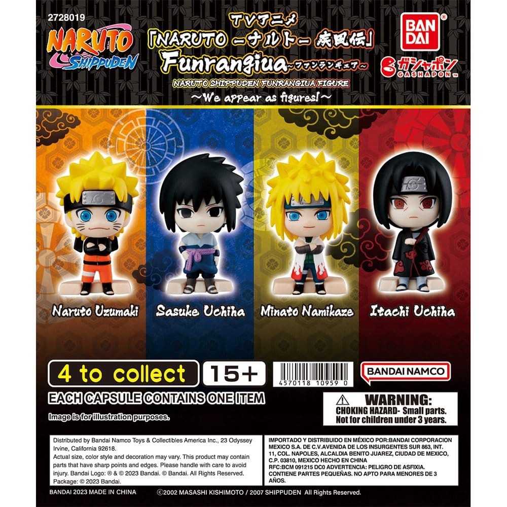 Naruto Shippuden Funrangiua Gashapon Minifiguren Blind Box Display (24) - Preorder - ETA: 25.01.2027