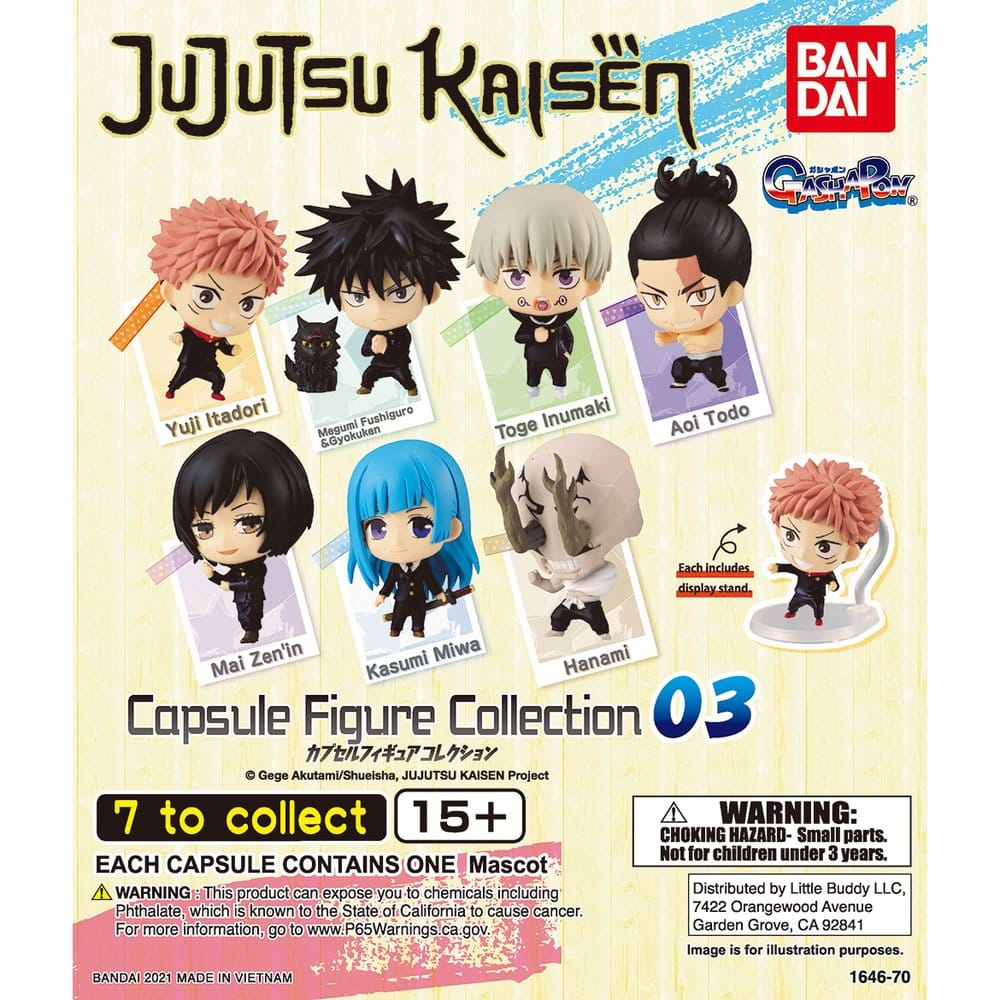 Jujutsu Kaisen Capsule Figure Collection Gashapon Minifiguren Blind Box Series 2 Display (24) - Preorder - ETA: 25.11.2026