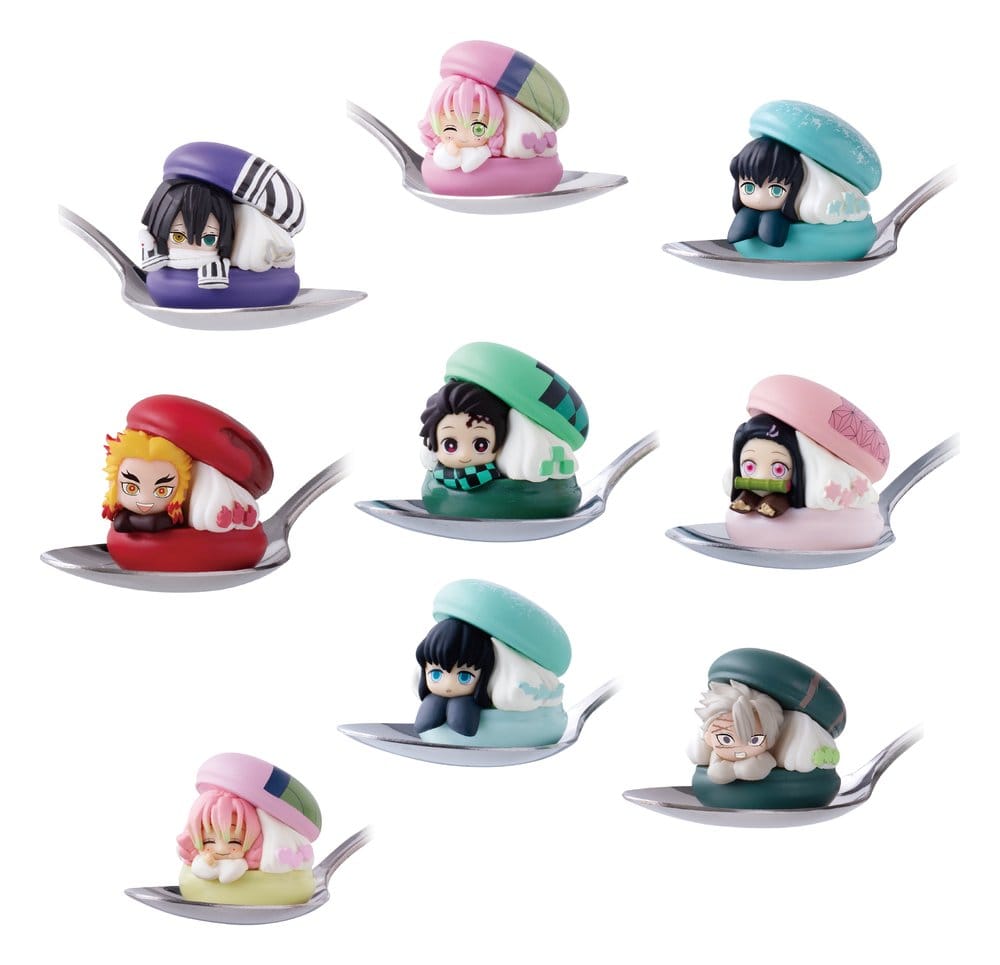 Demon Slayer: Kimetsu no Yaiba Chara Macaron Gashapon Minifiguren 4 cm Blind Box Display (24) - Preorder - ETA: 25.07.2027