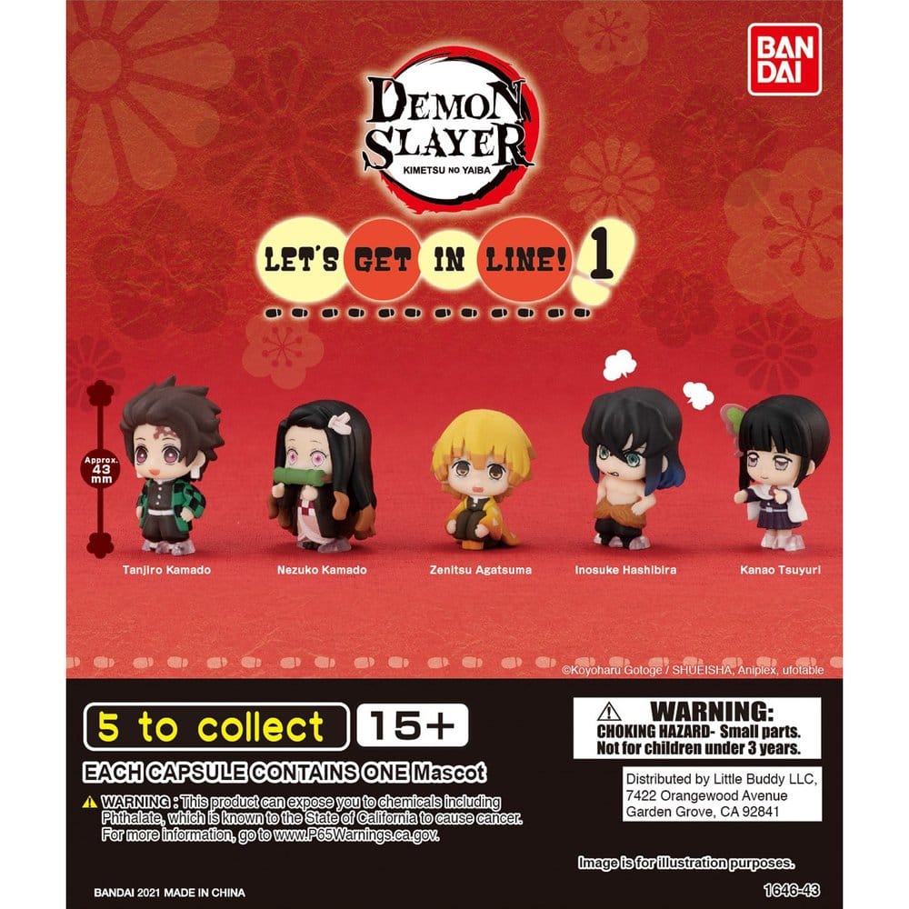Demon Slayer Narabundesu Gashapon Minifiguren Blind Box Wave 1 Display (24) - Preorder - ETA: 25.01.2027