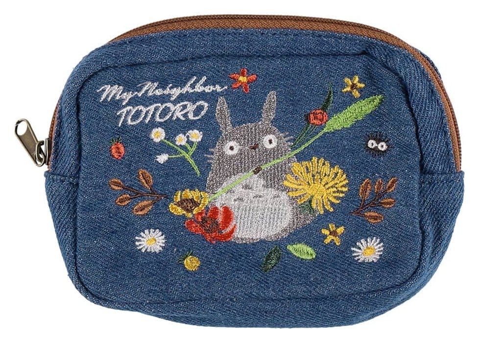 Mein Nachbar Totoro Denim Beutel Totoro & flower wreath - Preorder - ETA: 28.12.2026