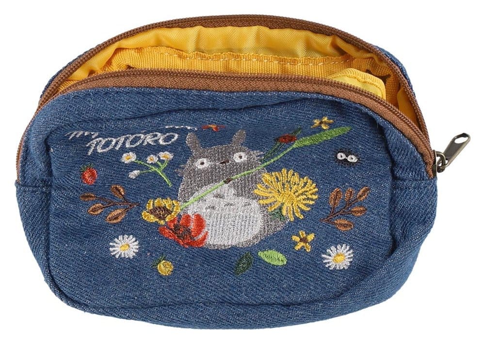 Mein Nachbar Totoro Denim Beutel Totoro & flower wreath - Preorder - ETA: 28.12.2026