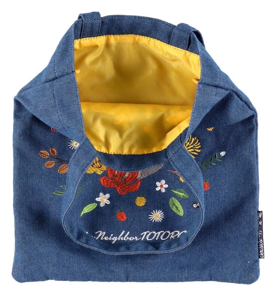 Mein Nachbar Totoro Tragetasche Denim Totoro & Flower Wreath - Preorder - ETA: 28.12.2026