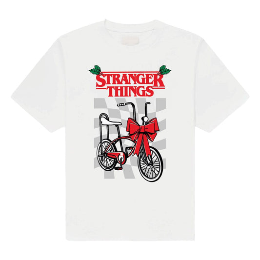 Stranger Things T-Shirt Christmas Bike Größe S - Versand: 7 Tage nach Bestellung
