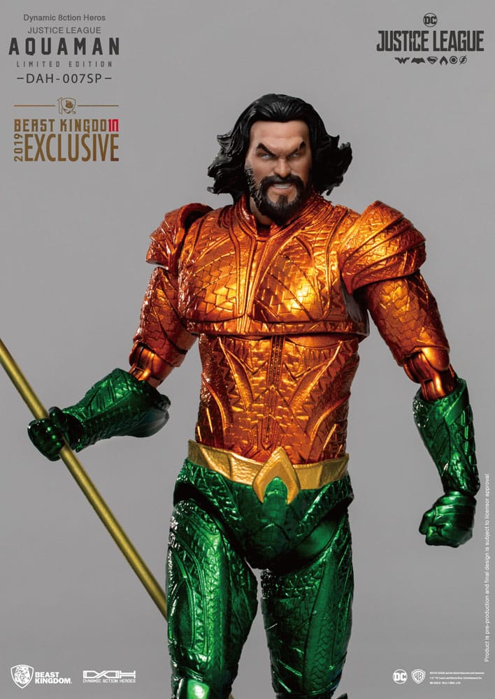 Justice League Dynamic 8ction Heroes Actionfigur 1/9 Aquaman Comic Color Ver. 20 cm - Preorder - ETA: Ende 01.2025