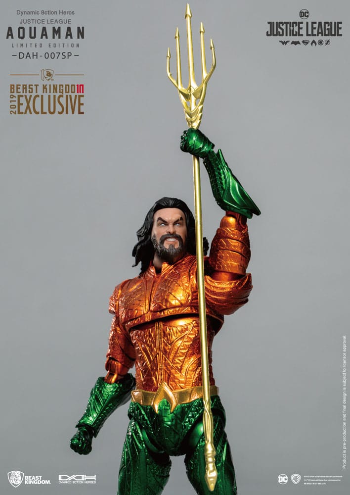 Justice League Dynamic 8ction Heroes Actionfigur 1/9 Aquaman Comic Color Ver. 20 cm - Preorder - ETA: Ende 01.2025