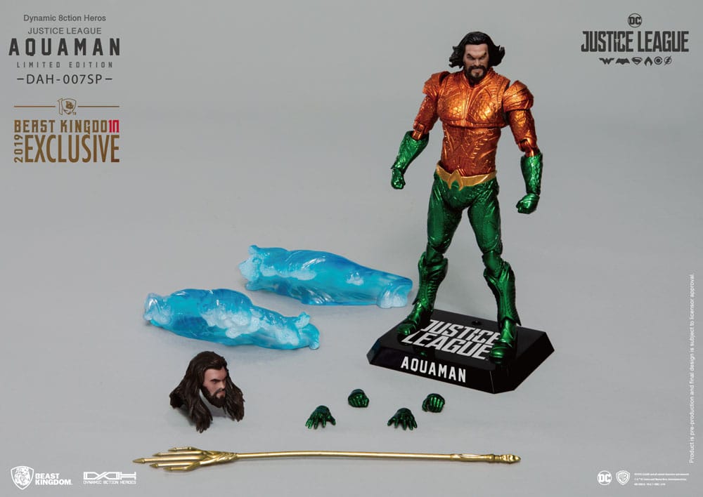 Justice League Dynamic 8ction Heroes Actionfigur 1/9 Aquaman Comic Color Ver. 20 cm - Preorder - ETA: Ende 01.2025