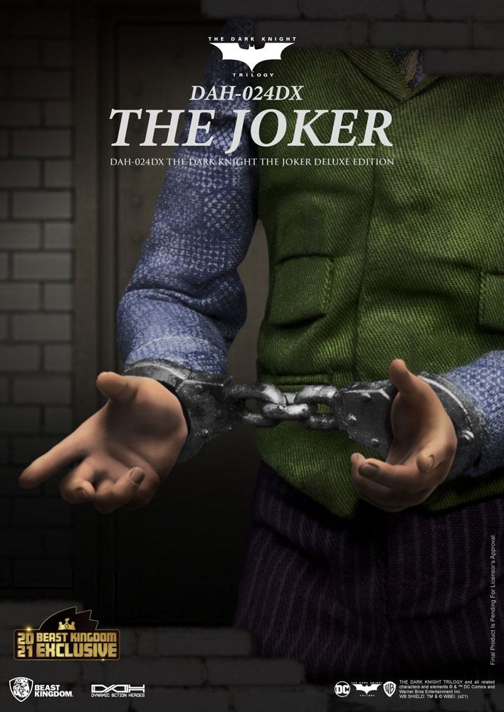 Batman The Dark Knight Dynamic 8ction Heroes Actionfigur 1/9 The Joker Deluxe Version 21 cm - limitiert - Preorder - ETA: Ende 01.2025