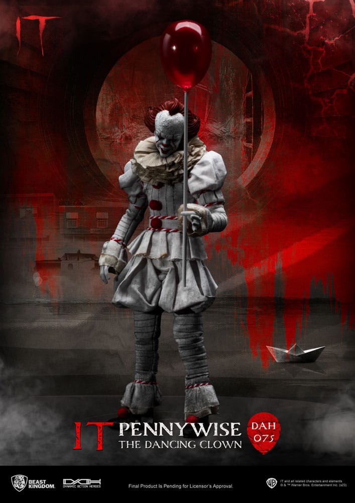 Stephen King's Es Dynamic 8ction Heroes Actionfigur 1/9 Pennywise 21 cm - Preorder - ETA: 25.08.2026